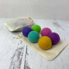Load image into Gallery viewer, Pastel Colored Catnip Infused Felted Balls with Recharging Tin
