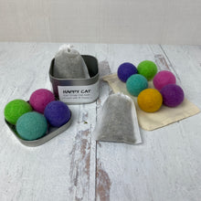 Load image into Gallery viewer, Pastel Colored Catnip Infused Felted Balls with Recharging Tin