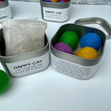Load image into Gallery viewer, Catnip Infused Felted Balls with Recharging Tin