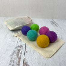 Load image into Gallery viewer, Pastel Colored Catnip Infused Felted Balls with Recharging Tin
